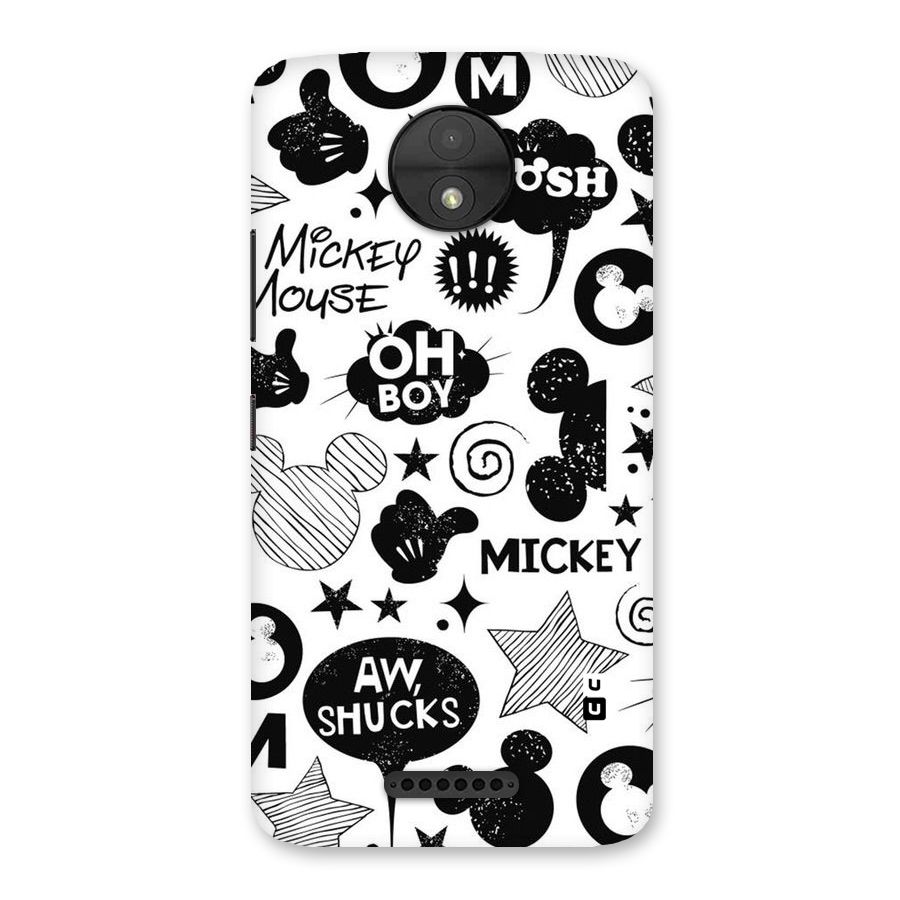 Oh Boy Design Back Case for Moto C