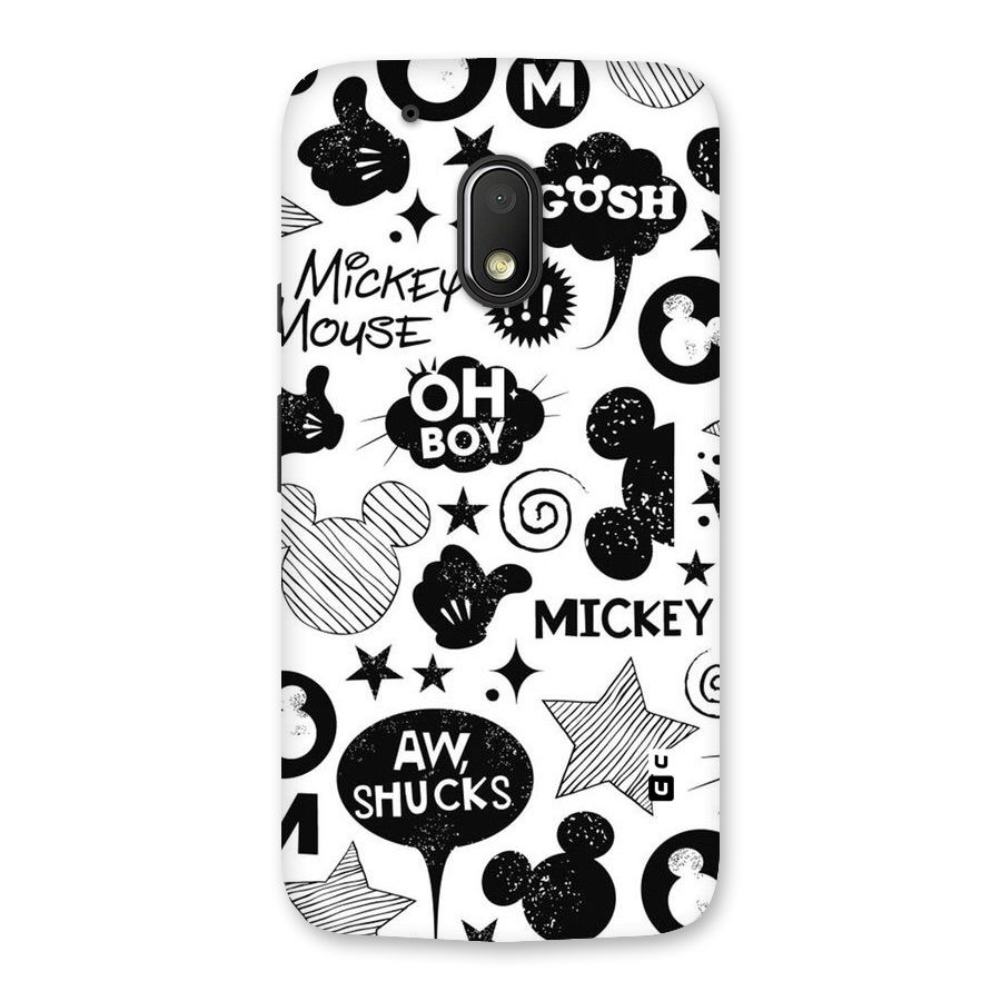 Oh Boy Design Back Case for Moto G4 Play