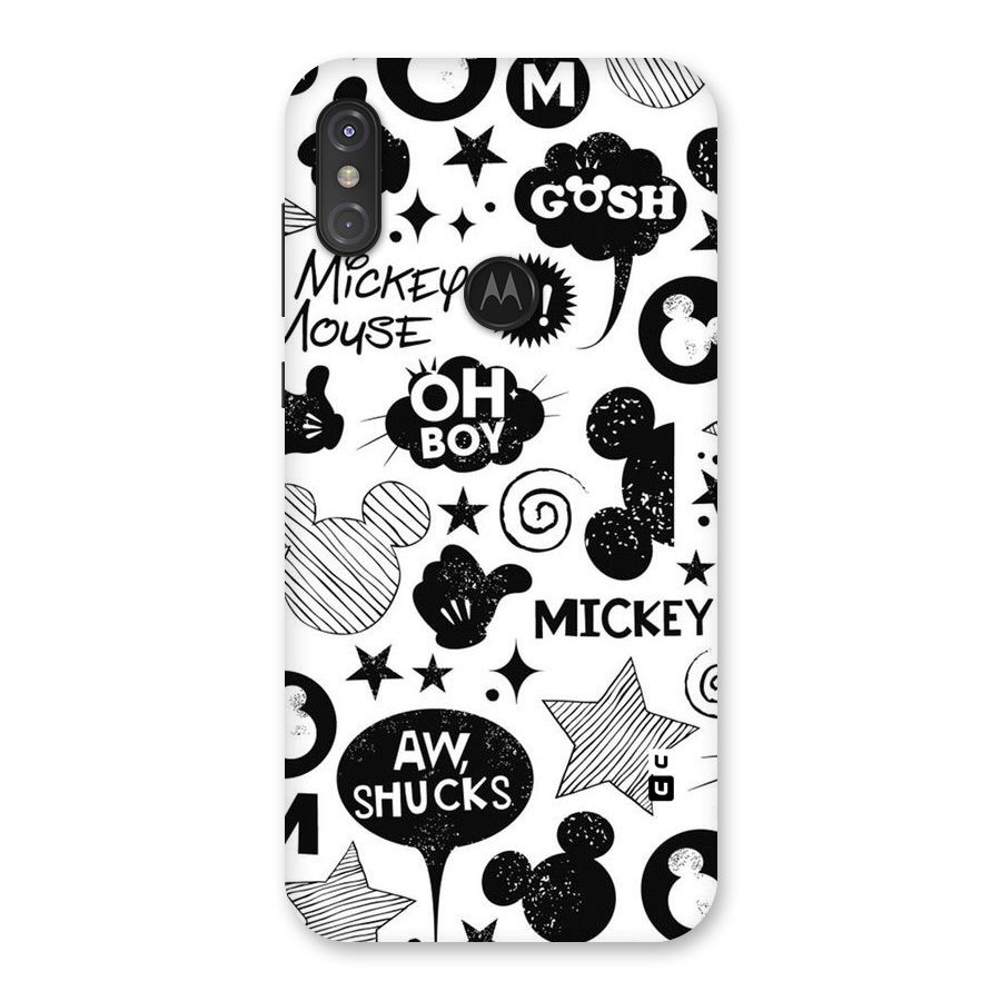 Oh Boy Design Back Case for Motorola One Power