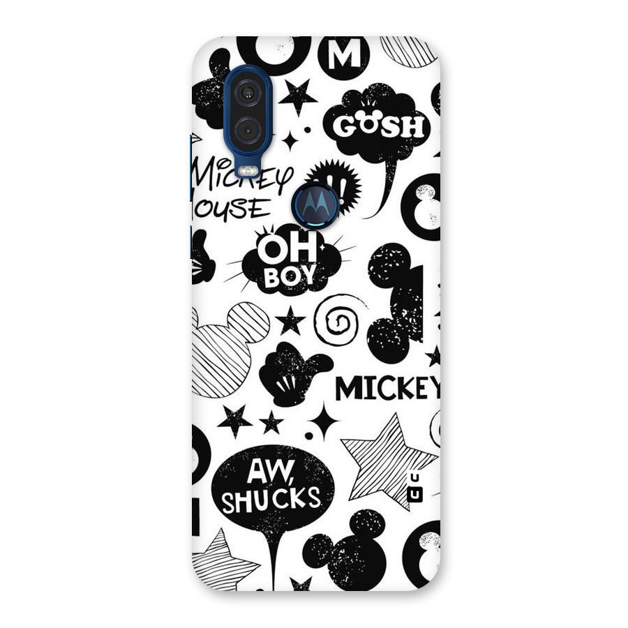 Oh Boy Design Back Case for Motorola One Vision