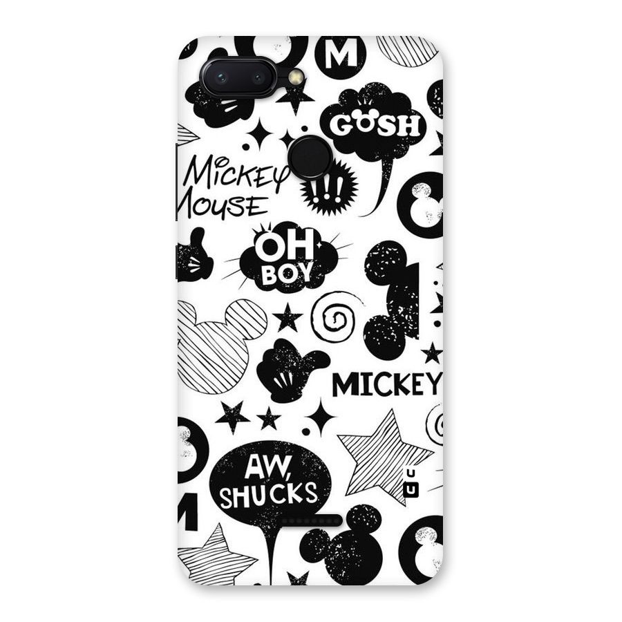 Oh Boy Design Back Case for Redmi 6