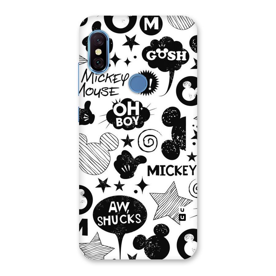 Oh Boy Design Back Case for Redmi Note 6 Pro