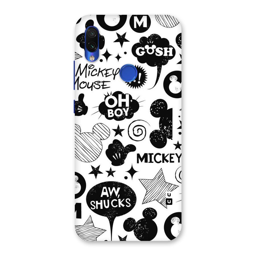 Oh Boy Design Back Case for Redmi Note 7S