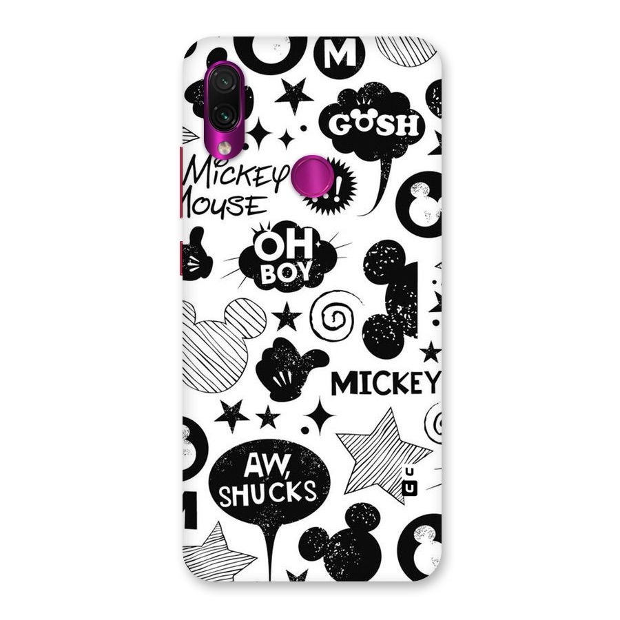Oh Boy Design Back Case for Redmi Note 7 Pro