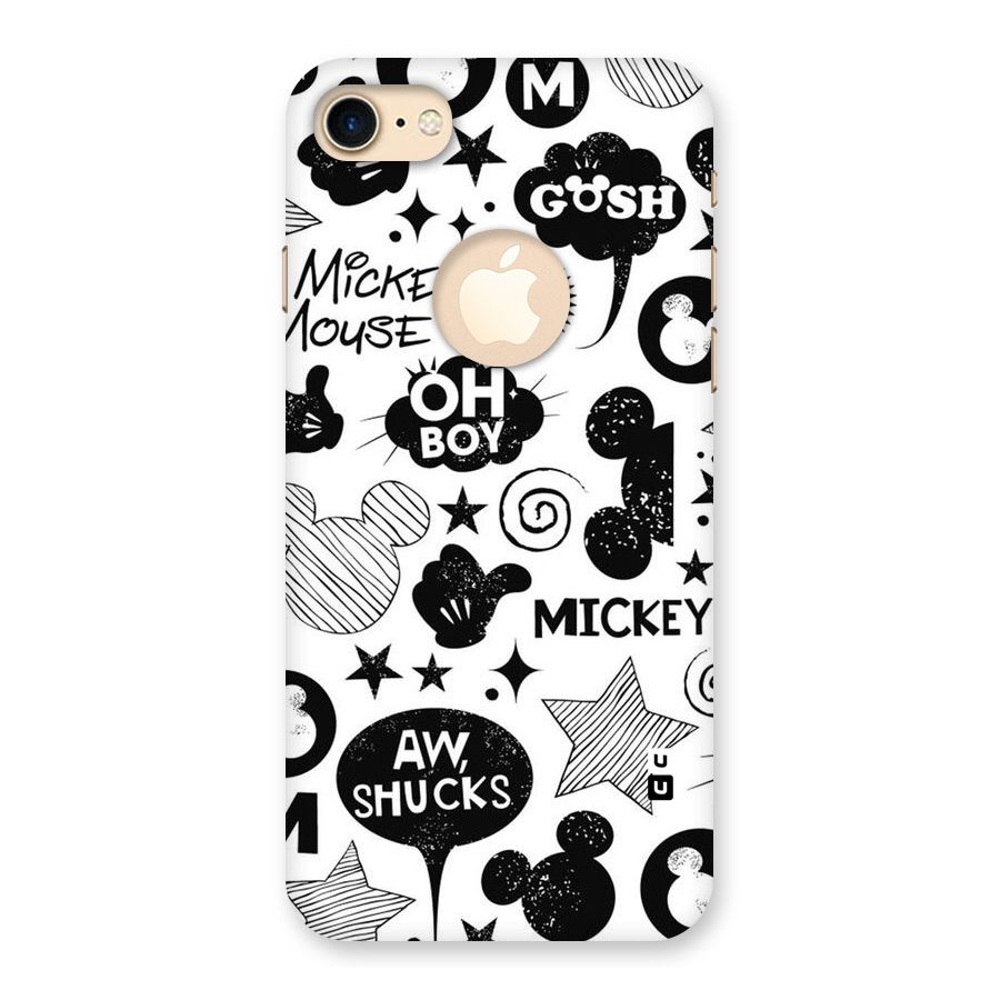 Oh Boy Design Back Case for iPhone 7 Logo Cut