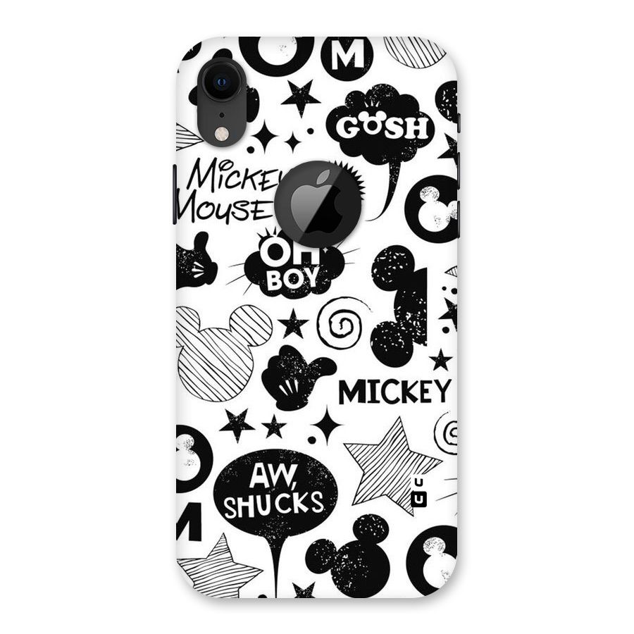 Oh Boy Design Back Case for iPhone XR Logo Cut