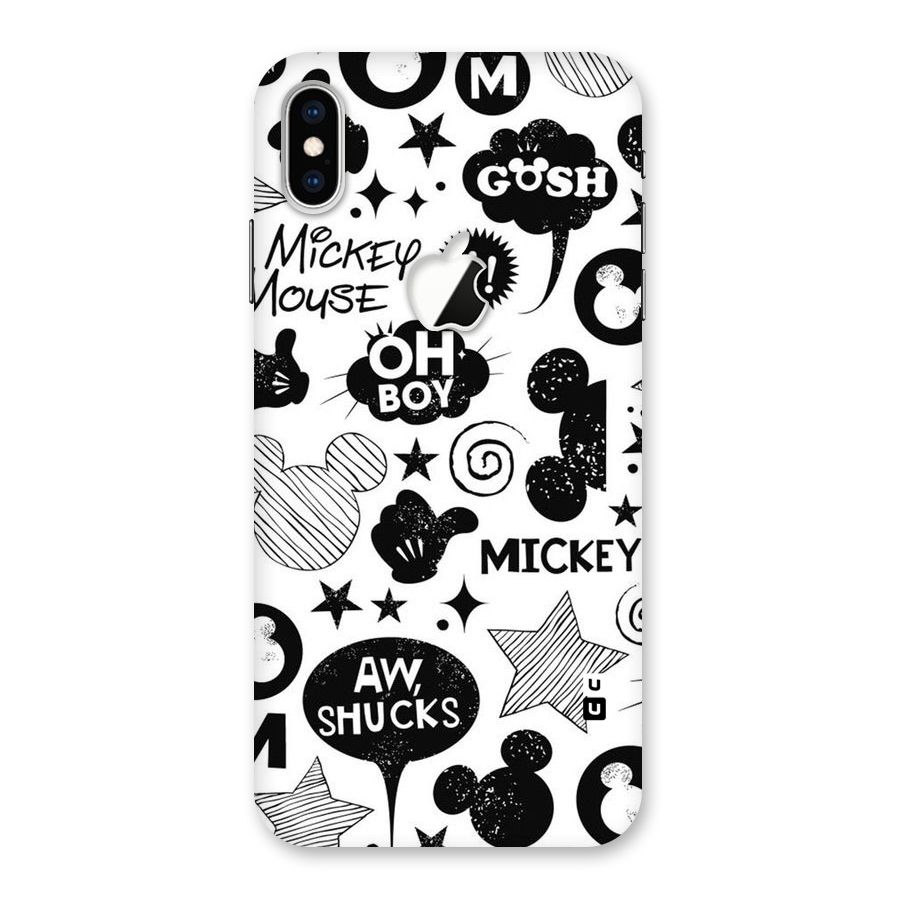 Oh Boy Design Back Case for iPhone XS Max Apple Cut
