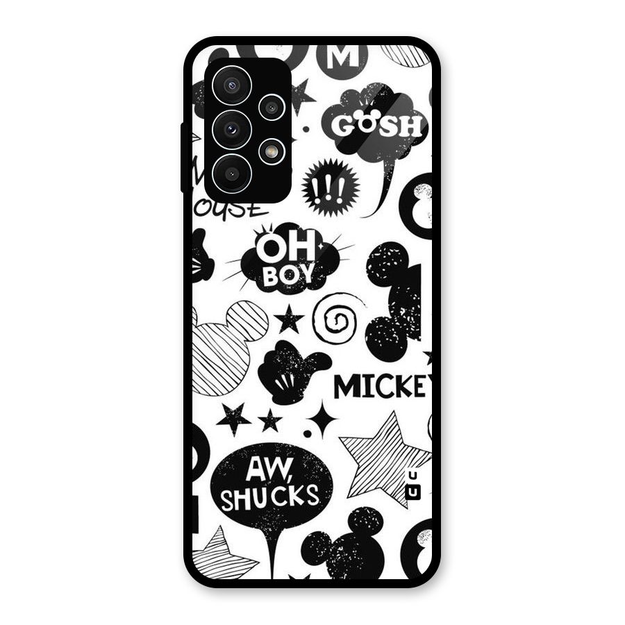 Oh Boy Design Glass Back Case for Galaxy A23