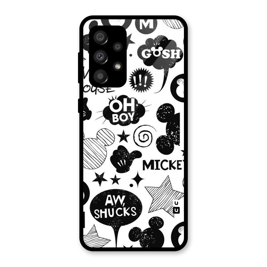 Oh Boy Design Glass Back Case for Galaxy A32