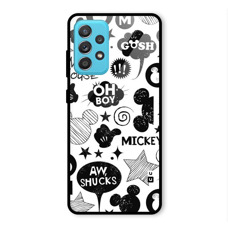 Oh Boy Design Glass Back Case for Galaxy A52s 5G