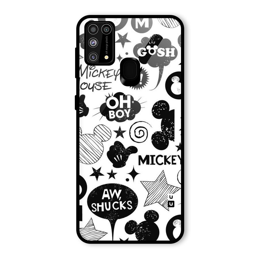 Oh Boy Design Glass Back Case for Galaxy F41