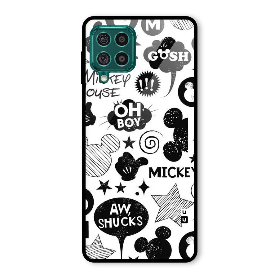 Oh Boy Design Glass Back Case for Galaxy F62