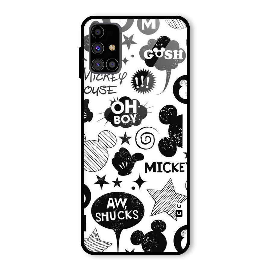 Oh Boy Design Glass Back Case for Galaxy M31s