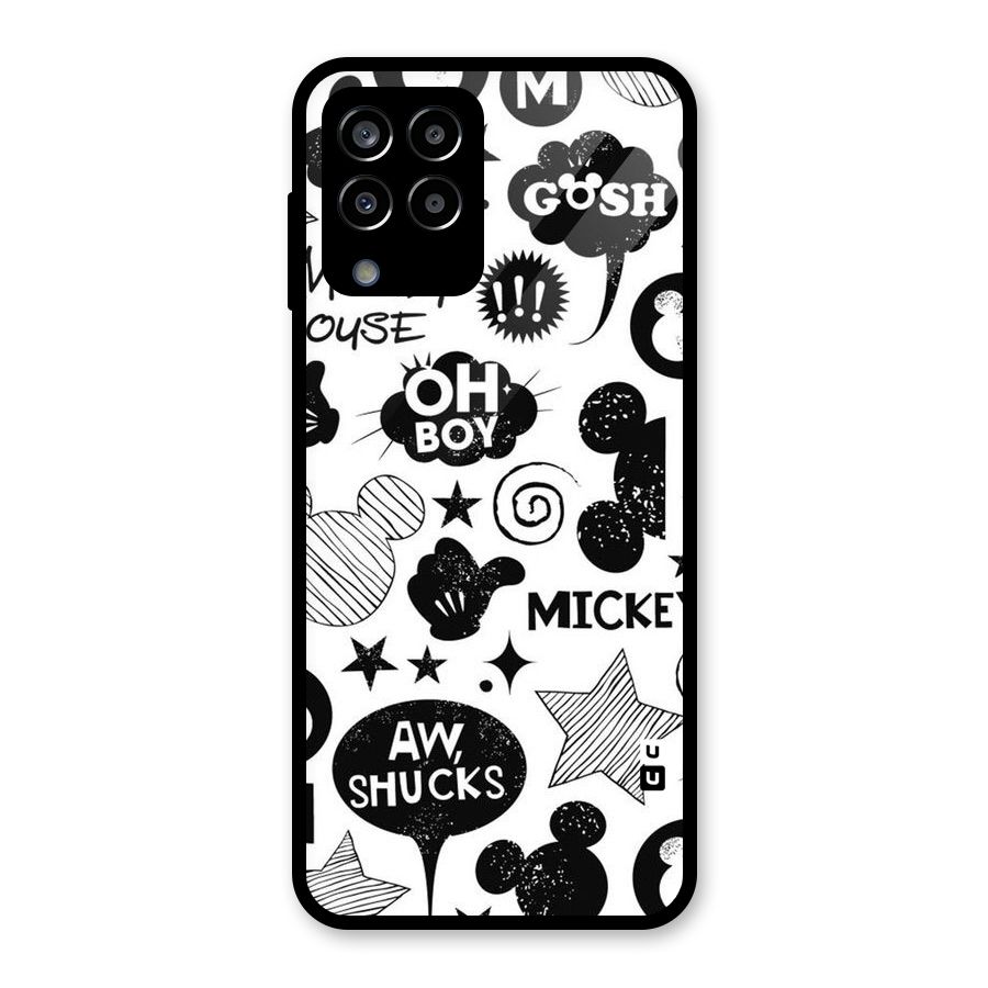 Oh Boy Design Glass Back Case for Galaxy M33