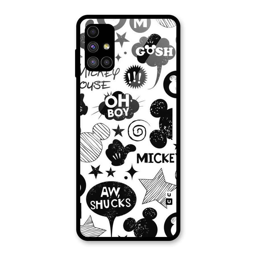 Oh Boy Design Glass Back Case for Galaxy M51