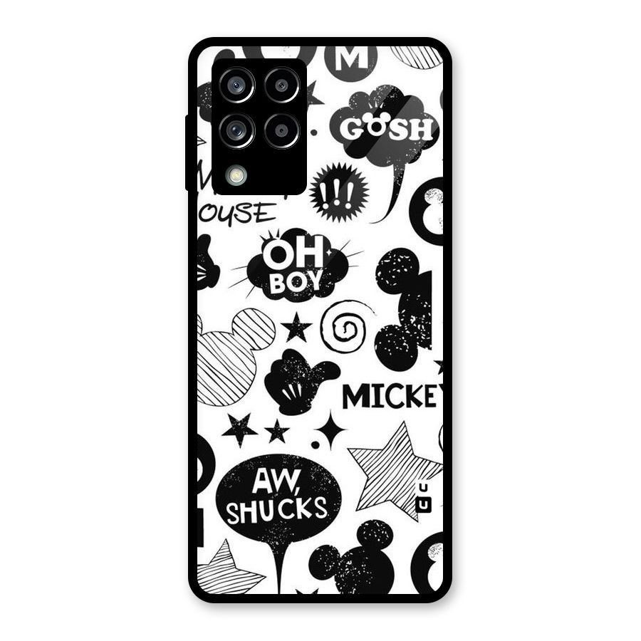 Oh Boy Design Glass Back Case for Galaxy M53 5G