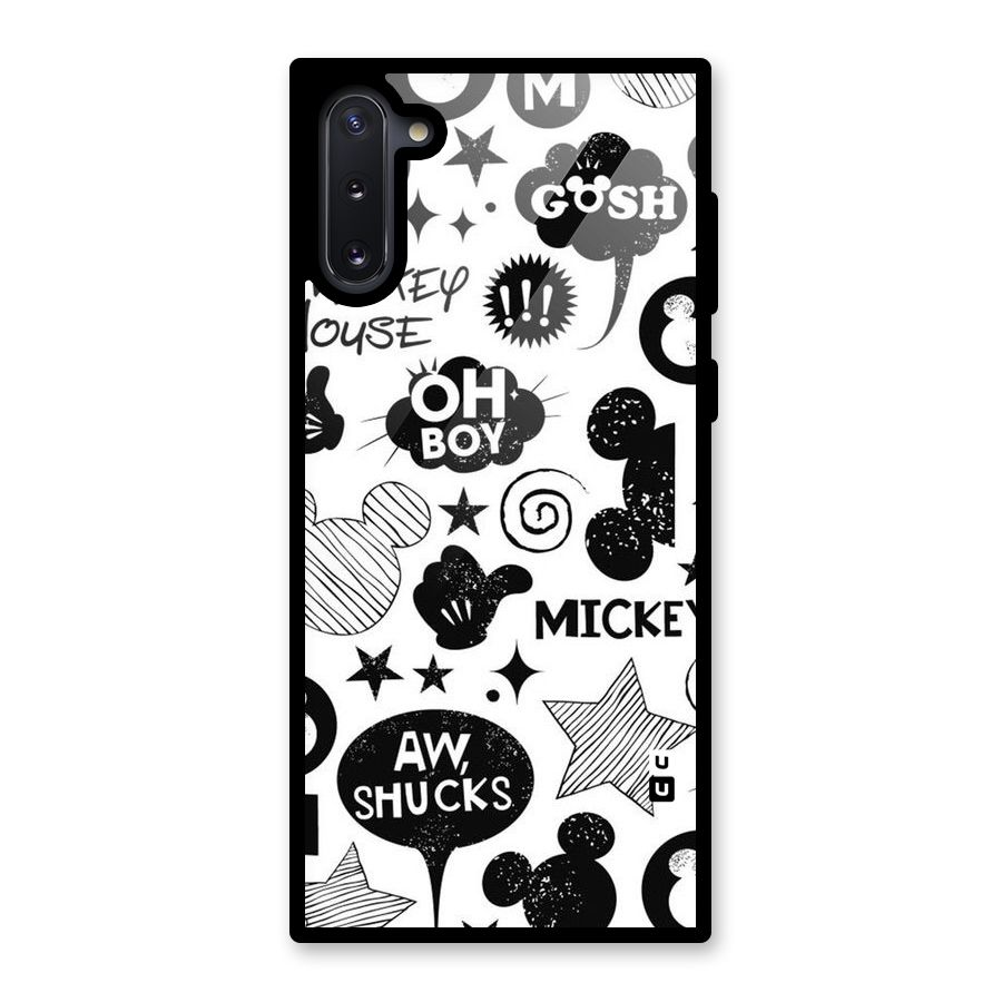 Oh Boy Design Glass Back Case for Galaxy Note 10