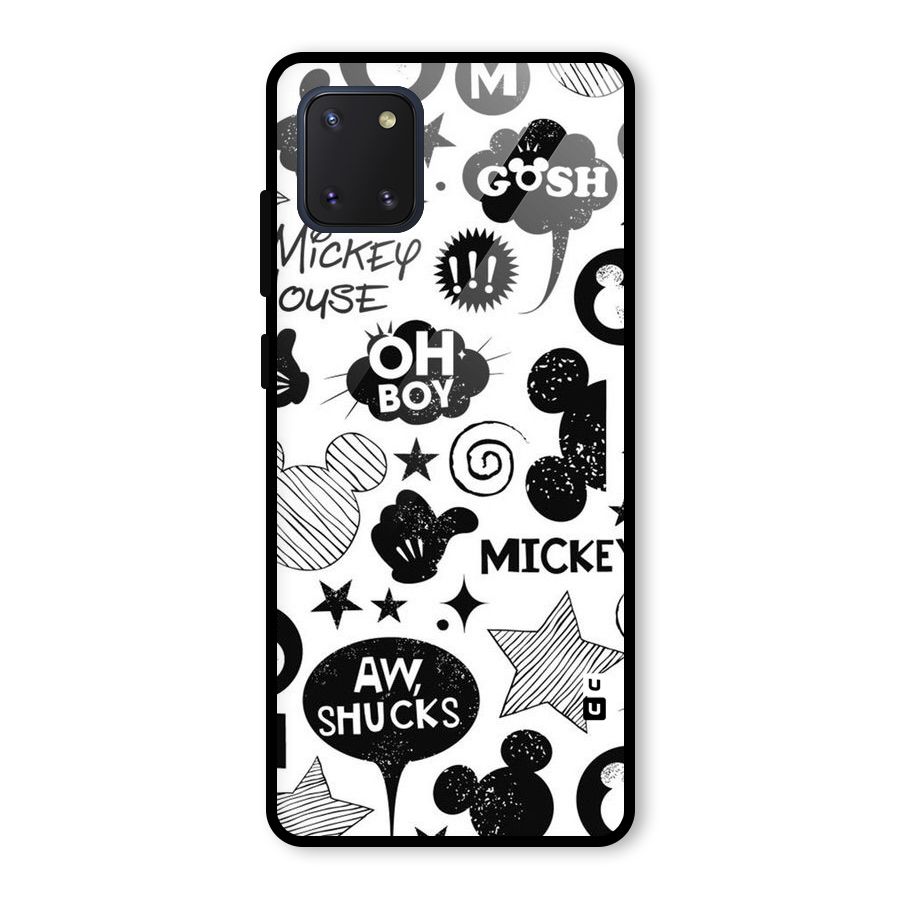 Oh Boy Design Glass Back Case for Galaxy Note 10 Lite