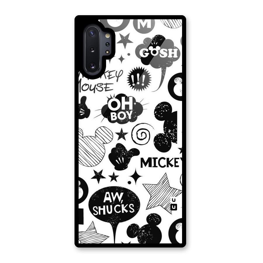 Oh Boy Design Glass Back Case for Galaxy Note 10 Plus