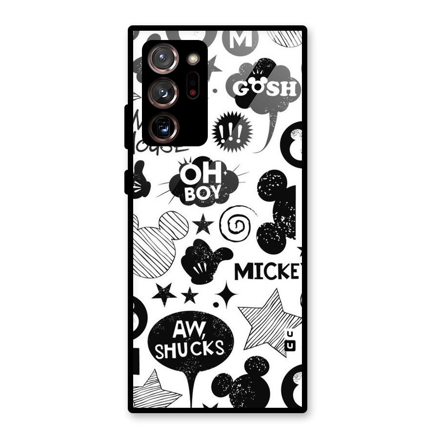 Oh Boy Design Glass Back Case for Galaxy Note 20 Ultra