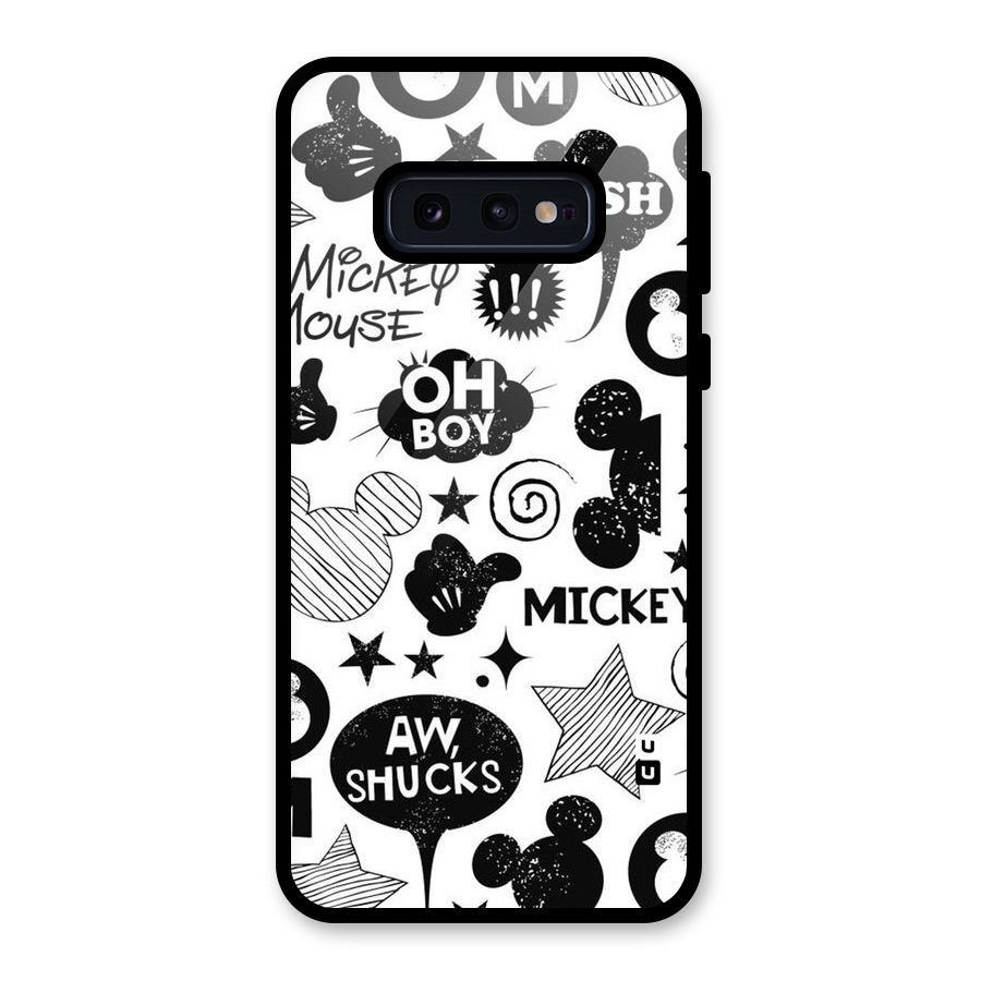 Oh Boy Design Glass Back Case for Galaxy S10e