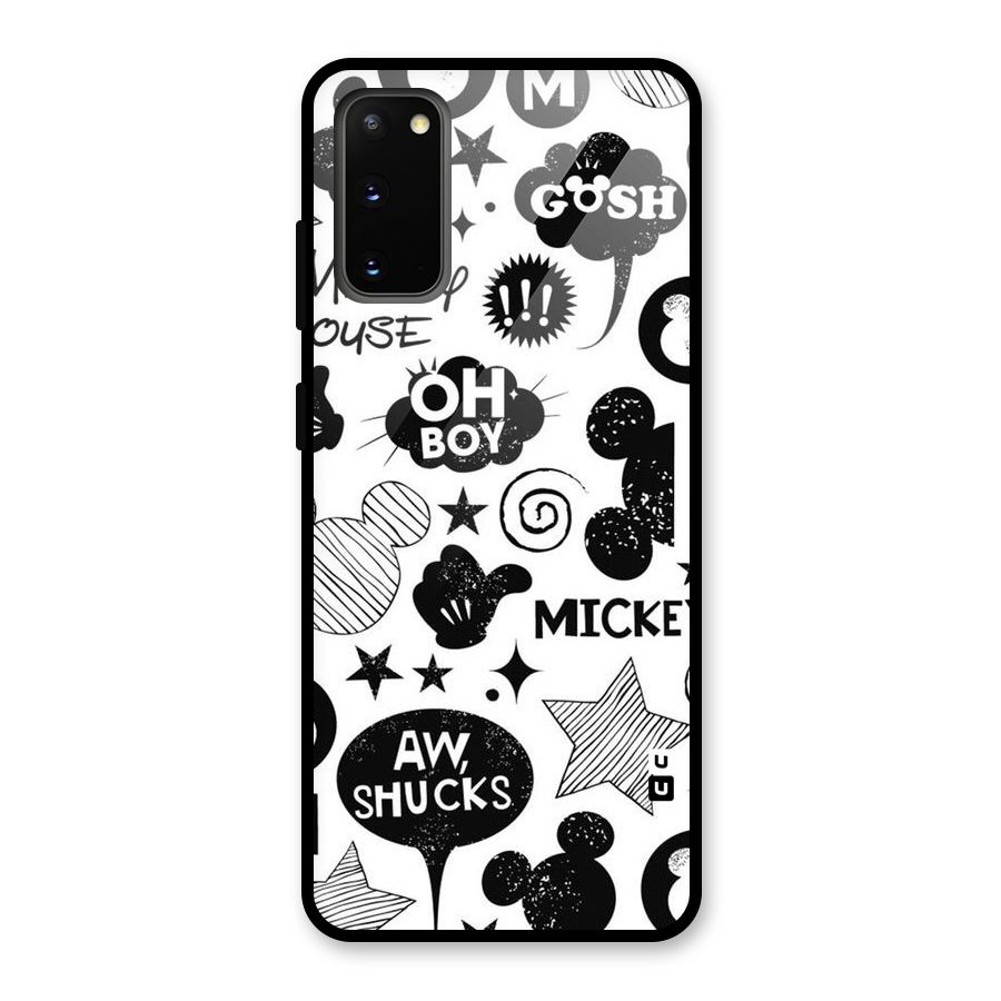 Oh Boy Design Glass Back Case for Galaxy S20