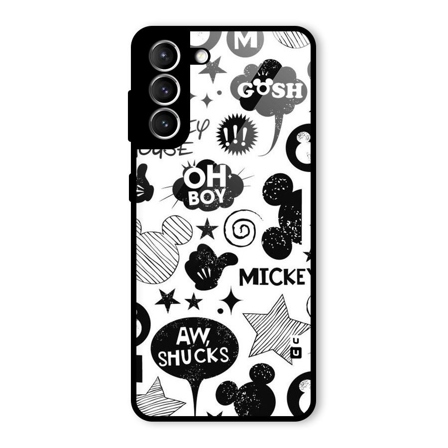 Oh Boy Design Glass Back Case for Galaxy S21 5G