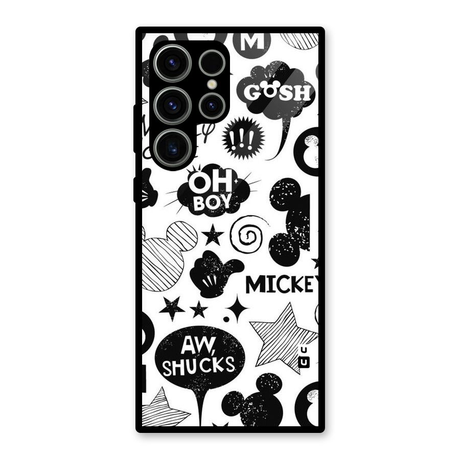 Oh Boy Design Glass Back Case for Galaxy S23 Ultra