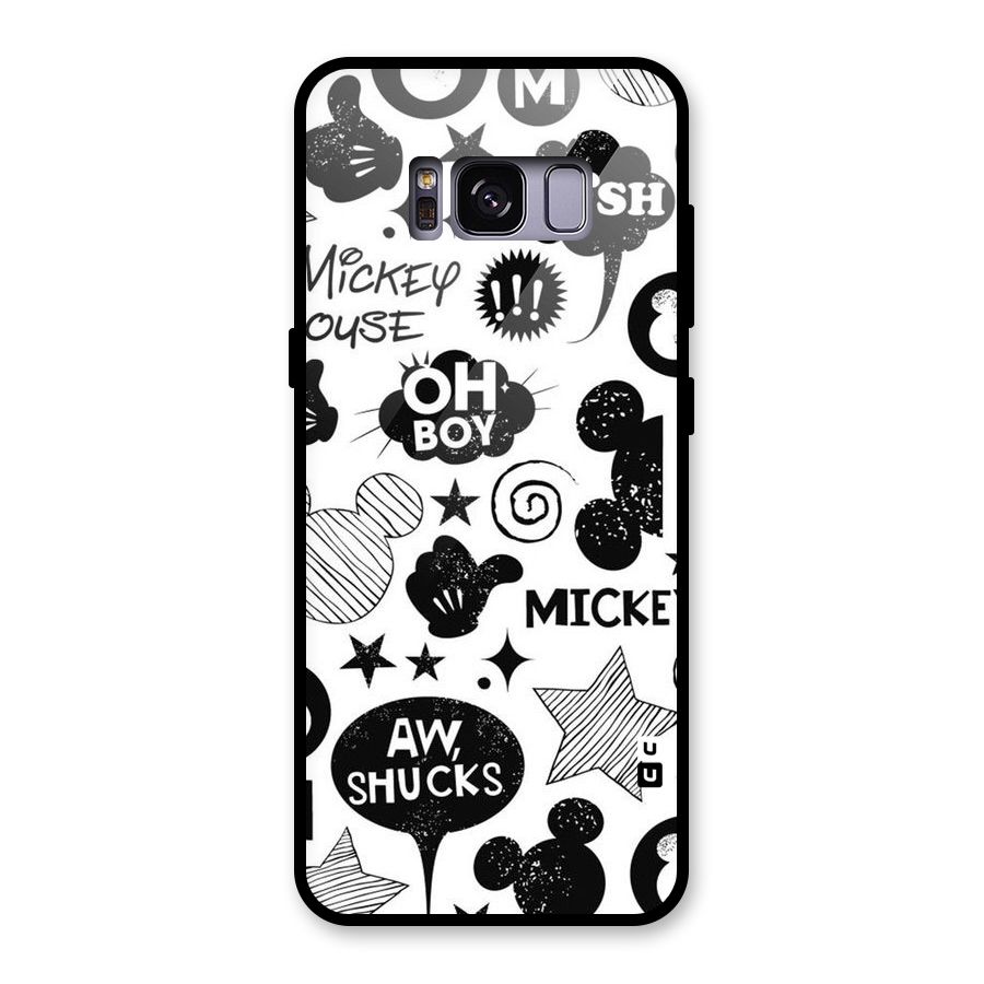 Oh Boy Design Glass Back Case for Galaxy S8