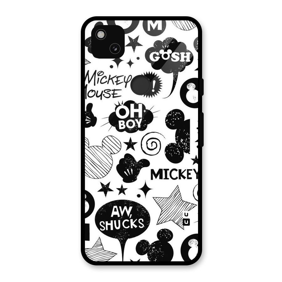 Oh Boy Design Glass Back Case for Google Pixel 4a