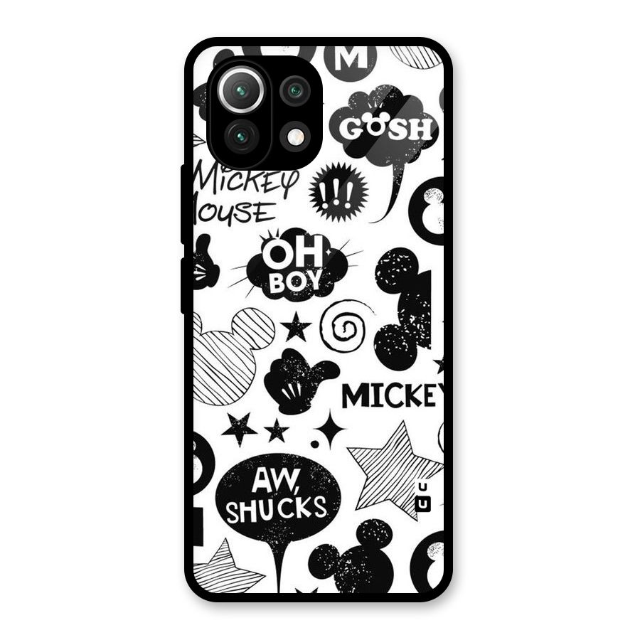 Oh Boy Design Glass Back Case for Mi 11 Lite