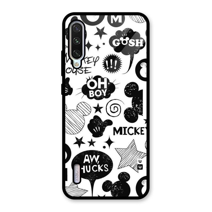 Oh Boy Design Glass Back Case for Mi A3