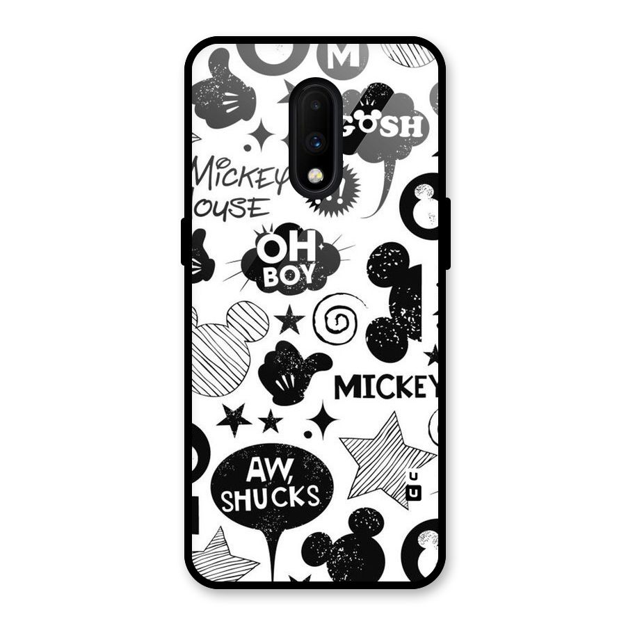 Oh Boy Design Glass Back Case for OnePlus 7