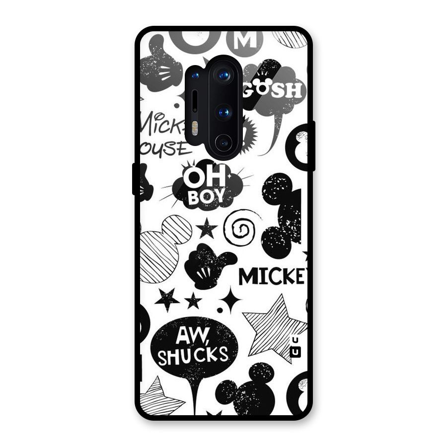 Oh Boy Design Glass Back Case for OnePlus 8 Pro
