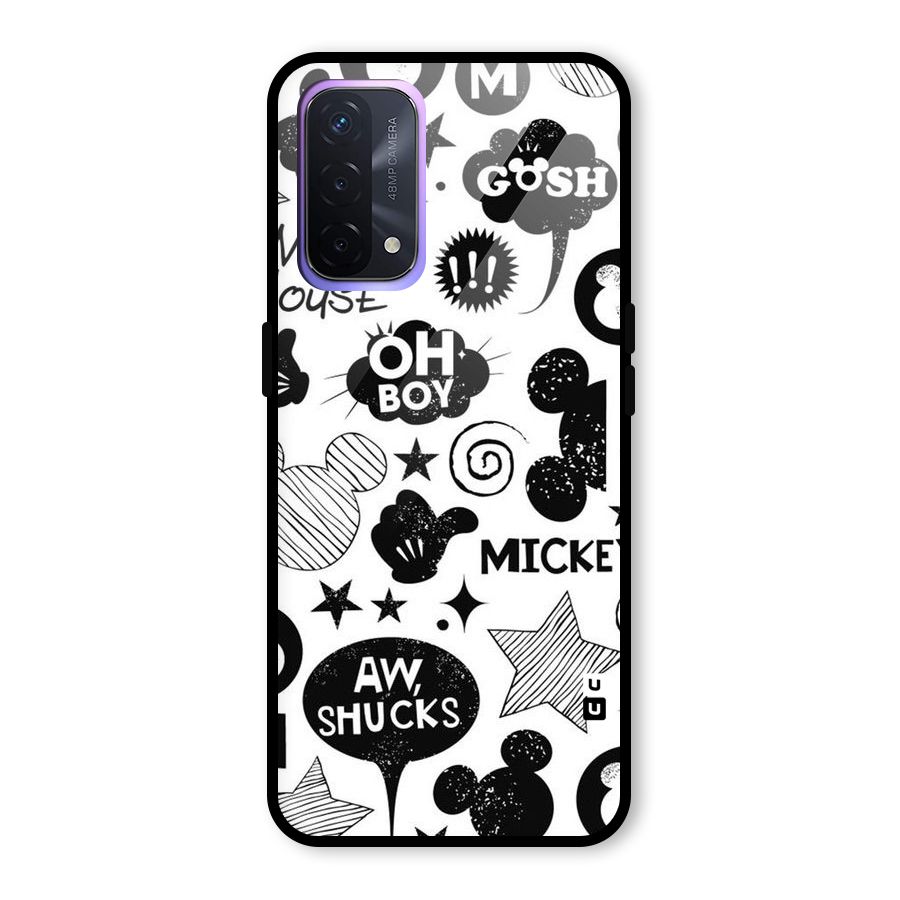 Oh Boy Design Glass Back Case for Oppo A74 5G