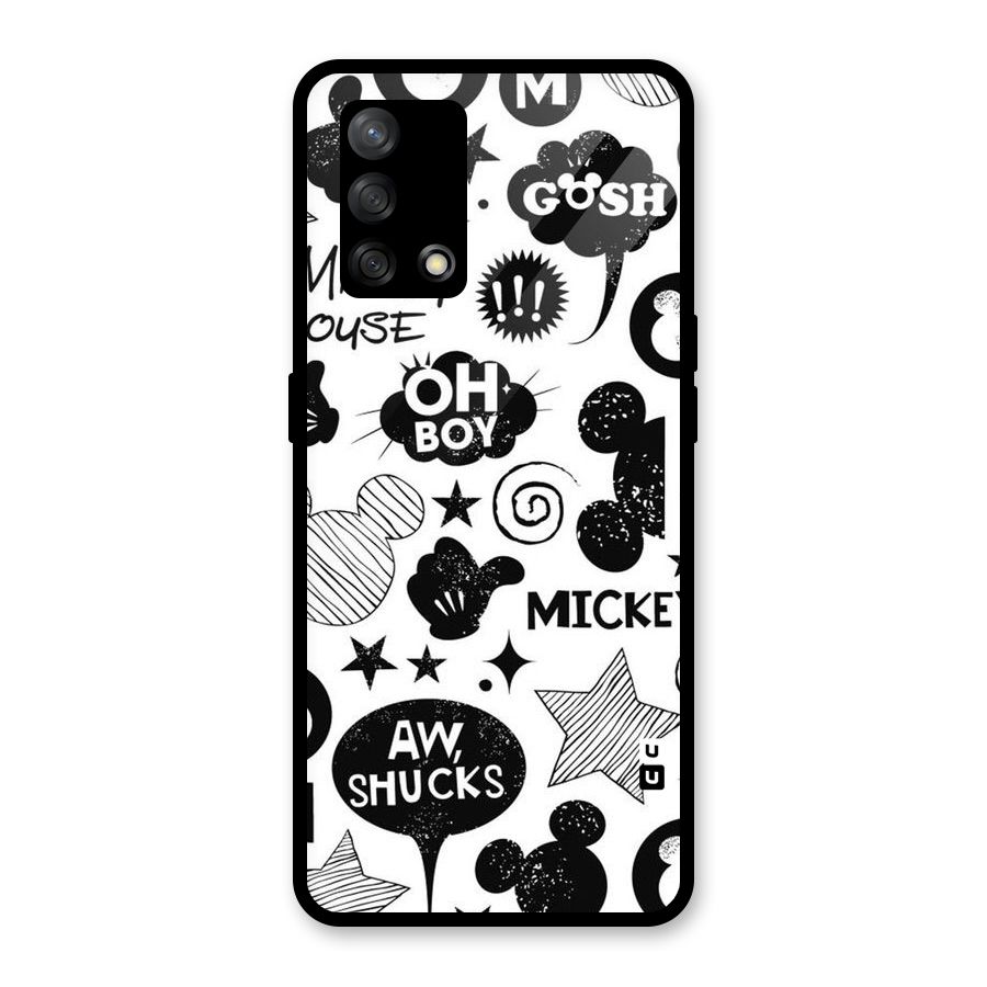 Oh Boy Design Glass Back Case for Oppo F19