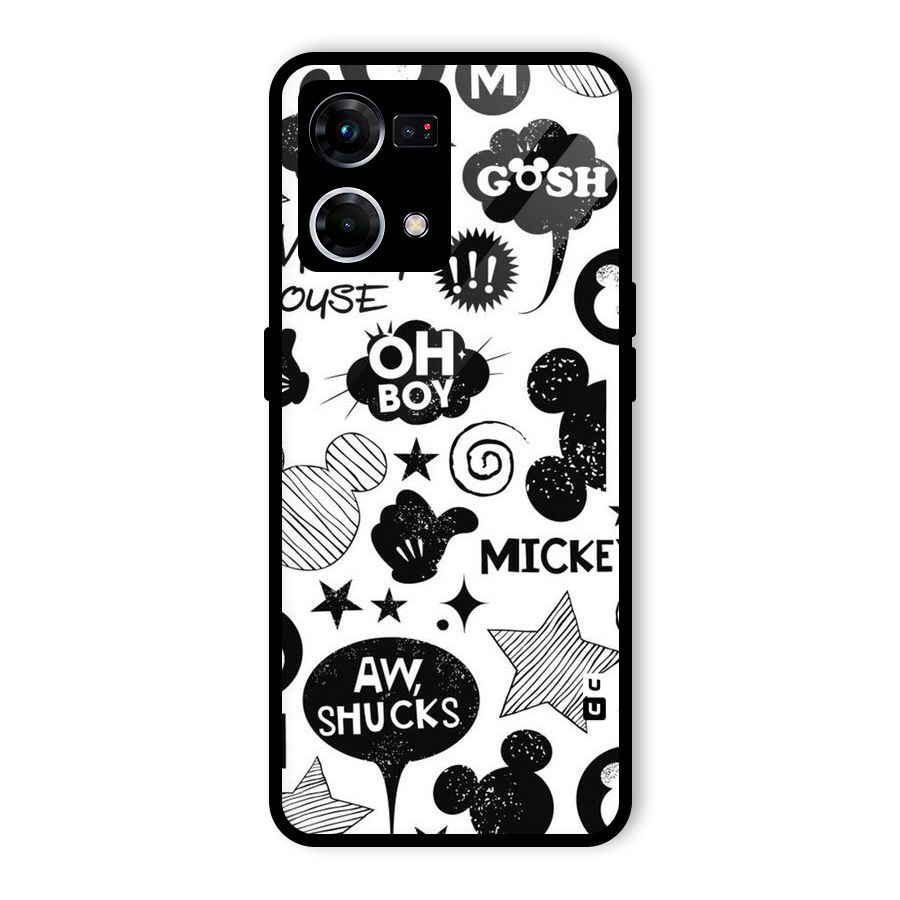 Oh Boy Design Glass Back Case for Oppo F21 Pro 4G