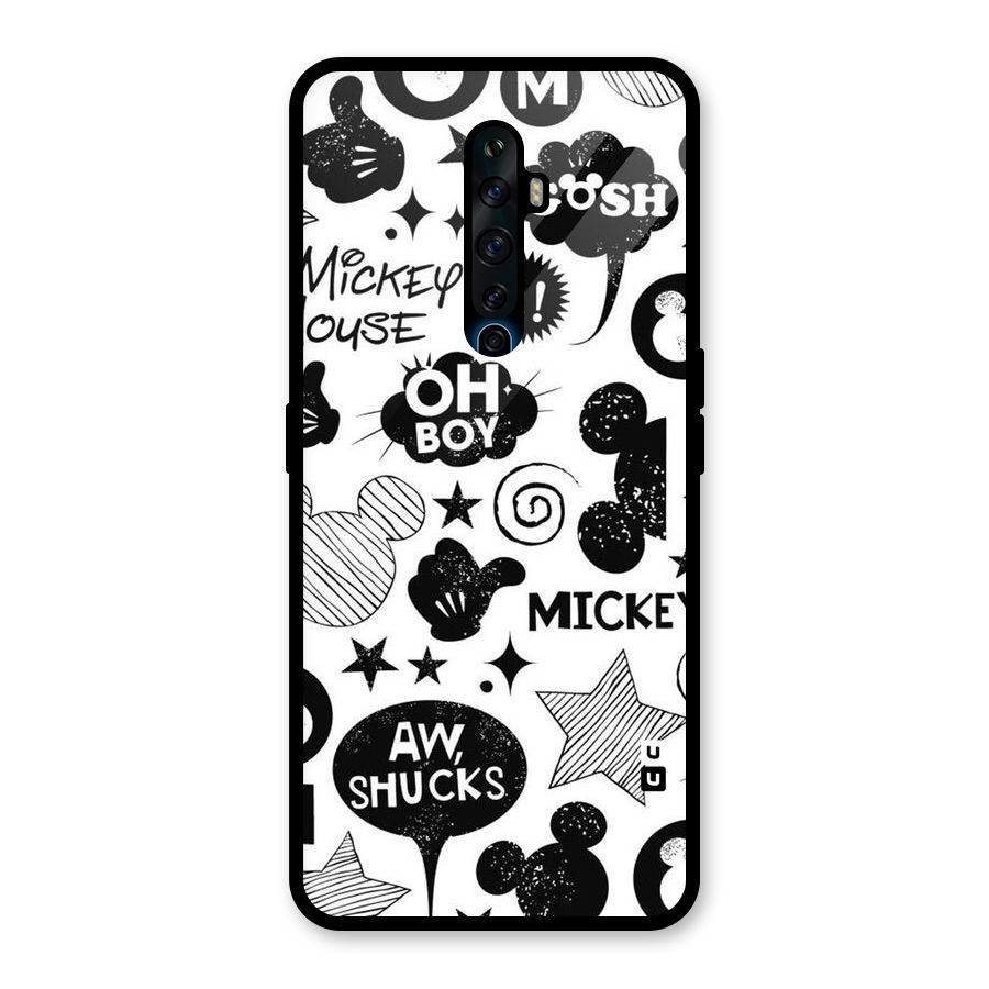 Oh Boy Design Glass Back Case for Oppo Reno2 F