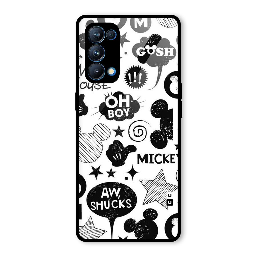 Oh Boy Design Glass Back Case for Oppo Reno5 Pro 5G