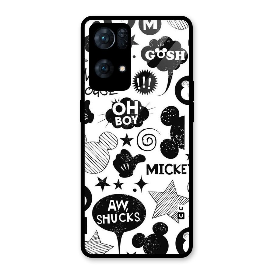 Oh Boy Design Glass Back Case for Oppo Reno7 Pro 5G