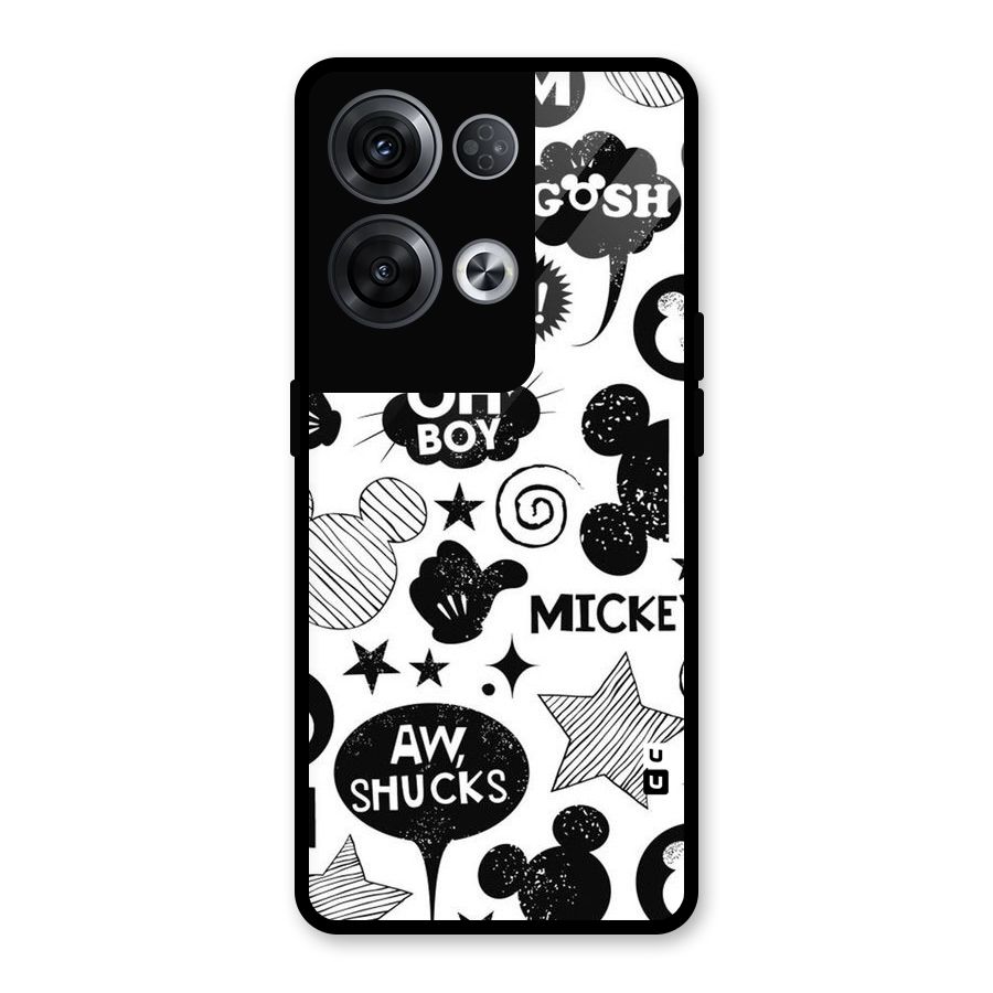 Oh Boy Design Glass Back Case for Oppo Reno8 Pro 5G