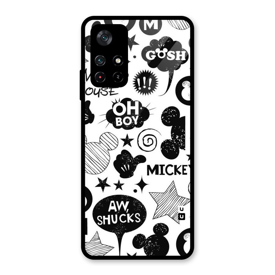 Oh Boy Design Glass Back Case for Poco M4 Pro 5G