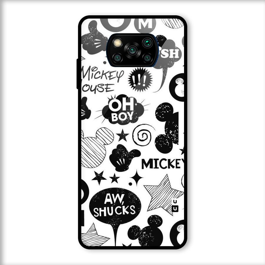 Oh Boy Design Glass Back Case for Poco X3