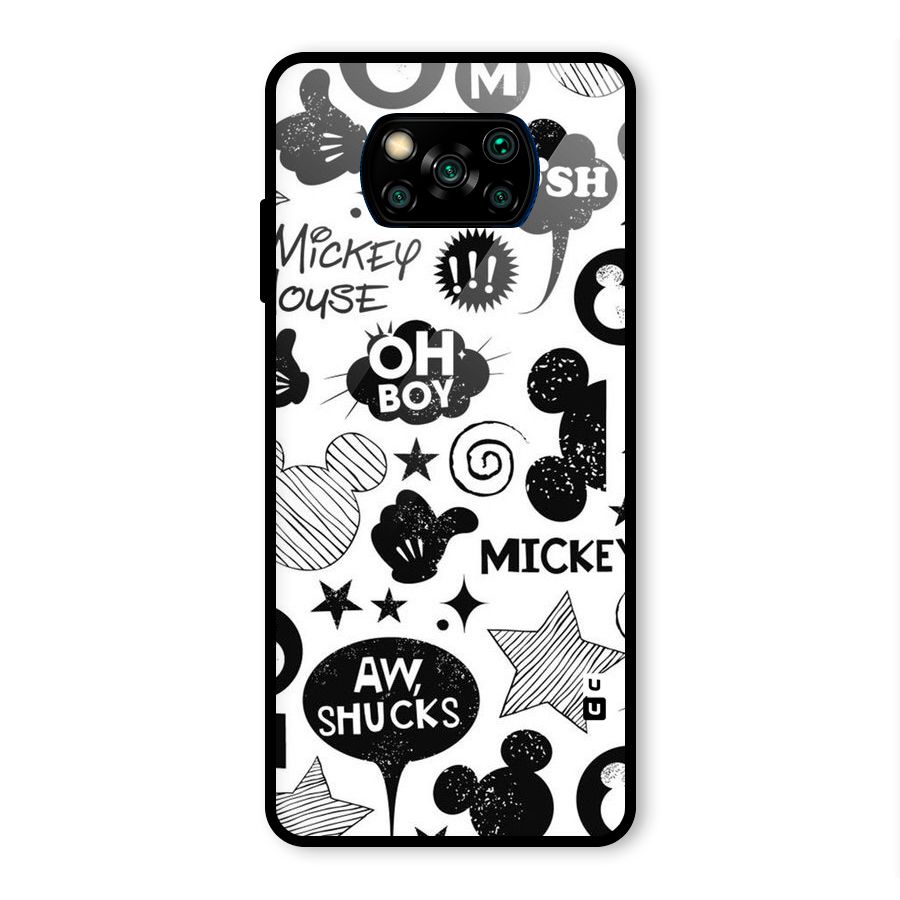 Oh Boy Design Glass Back Case for Poco X3 Pro