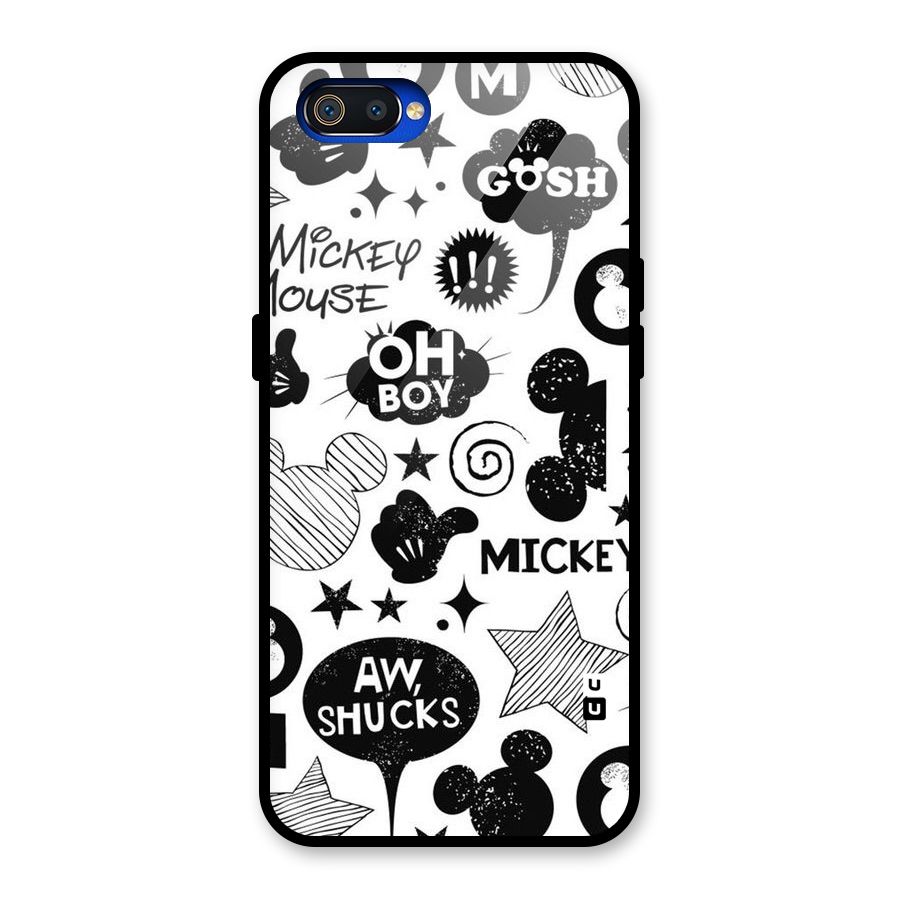 Oh Boy Design Glass Back Case for Realme C2