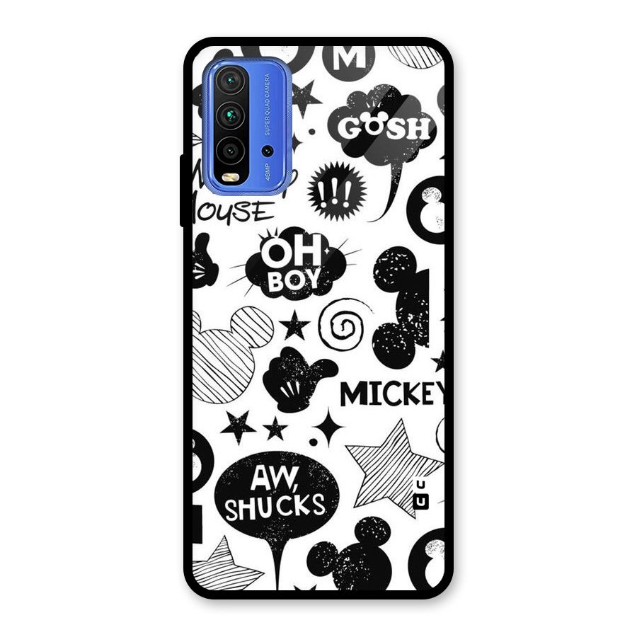 Oh Boy Design Glass Back Case for Redmi 9 Power