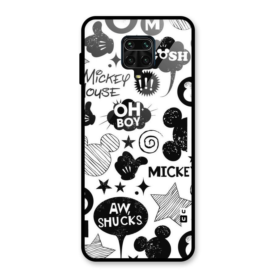 Oh Boy Design Glass Back Case for Redmi Note 10 Lite
