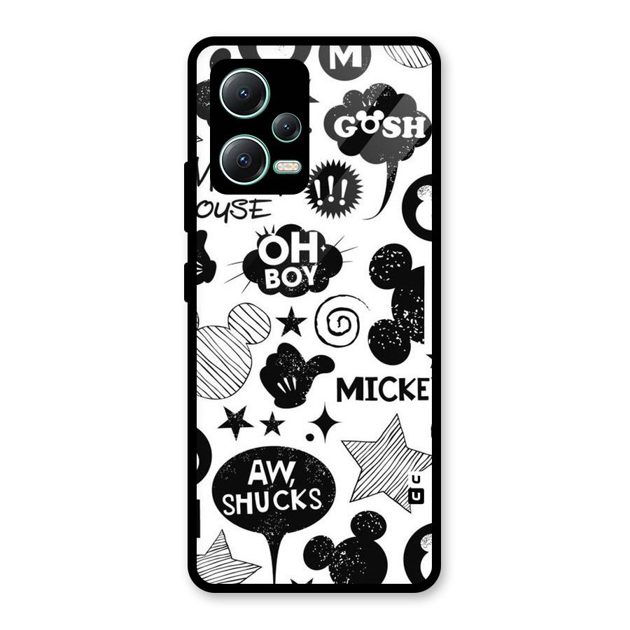 Oh Boy Design Glass Back Case for Redmi Note 12 5G