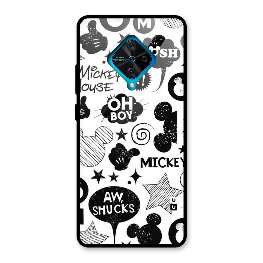 Oh Boy Design Glass Back Case for Vivo S1 Pro