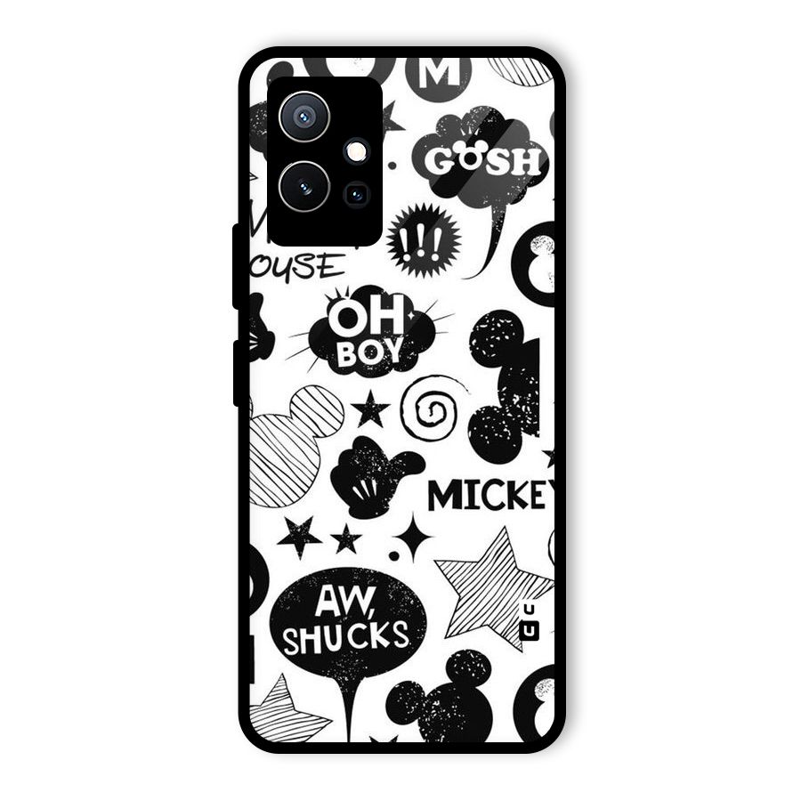Oh Boy Design Glass Back Case for Vivo T1 5G